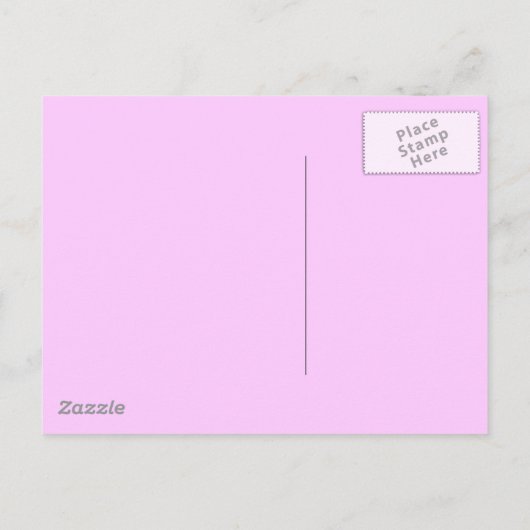 Neues Adressenrosa Muster Ankündigungspostkarte (Rückseite)