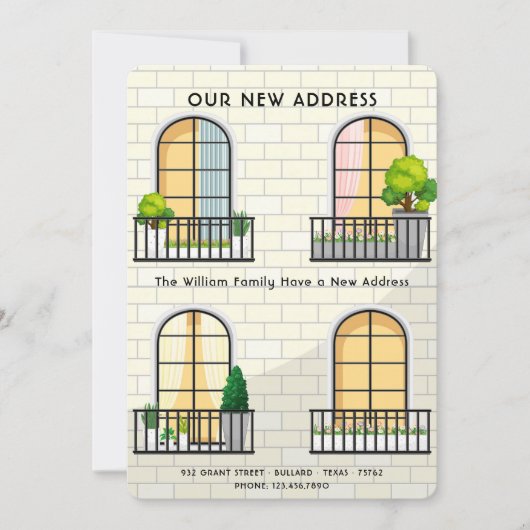 Neues Adressgebäude Neue Zuhause Live Windows Ankündigung (Vorderseite)