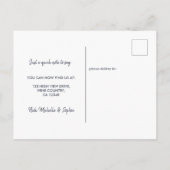 Neues Adressskript Elegantes Foto Verschieben Ankündigungspostkarte (Rückseite)