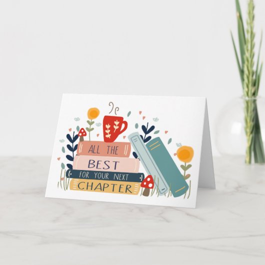 Neues Adventure Book Lover New Job Retirement Karte (Vorderseite)