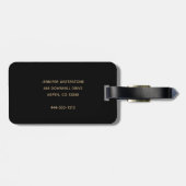 Neues Adventure wartet auf Gold Glitzer Script Gepäckanhänger (Rückseite horizontal)