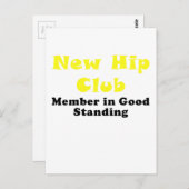 Neues Angesagtes Mitglied im Club Gutes Stehend Postkarte (Vorne/Hinten)