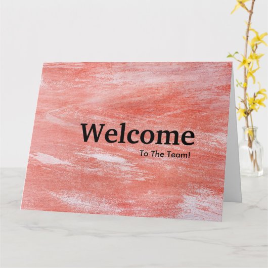 Neues Angestellt-Willkommen Karte (Gelbe Blume)