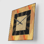 Neues Art-Déco-Stil Quadratische Wanduhr (Winkel)