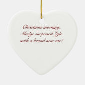 Neues Auto für Weihnachten! Späte Zwanzigerjahre Keramik Ornament (Hinten)