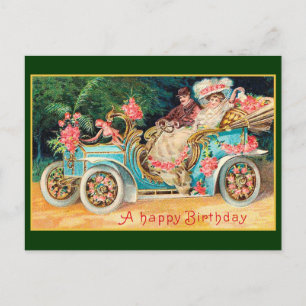 Neues Auto Herzlichen Glückwunsch zum Geburtstag V Postkarte