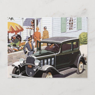 Neues Auto Postkarte