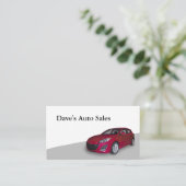 Neues Auto Visitenkarte (Stehend Vorderseite)