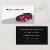 Neues Auto Visitenkarte (Vorne/Hinten)