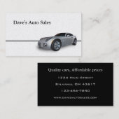 Neues Auto Visitenkarte (Vorne/Hinten)