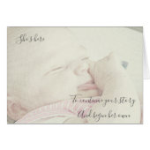 Neues Baby (Vorderseite (Horizontal))