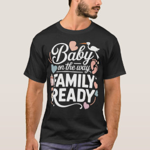 Neues Baby 2026 Babyankündigung Mama wird Papa wir T-Shirt