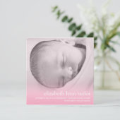 Neues Baby Ankündigung (Stehend Vorderseite)