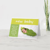 Neues Baby Ankündigung (Vorderseite)