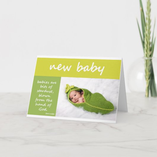 Neues Baby Ankündigung (Vorderseite)