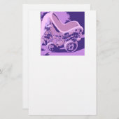 Neues Baby/Ankündigung Briefpapier (Vorne/Hinten)