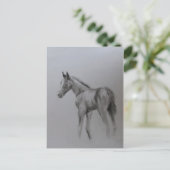 Neues Baby Ankündigungspostkarte (Stehend Vorderseite)