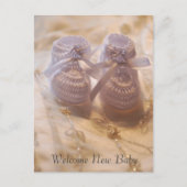 Neues Baby Ankündigungspostkarte (Vorderseite)