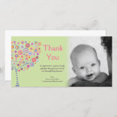 Neues Baby-Ankunfts-Geschenk danken Ihnen Dankeskarte (Vorne/Hinten)