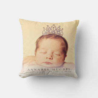 Neues Baby Birth Announcement Kinderzimmer Kissen 