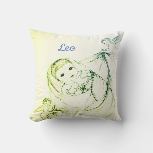 Neues Baby Boy Design Kissen (Vorderseite)