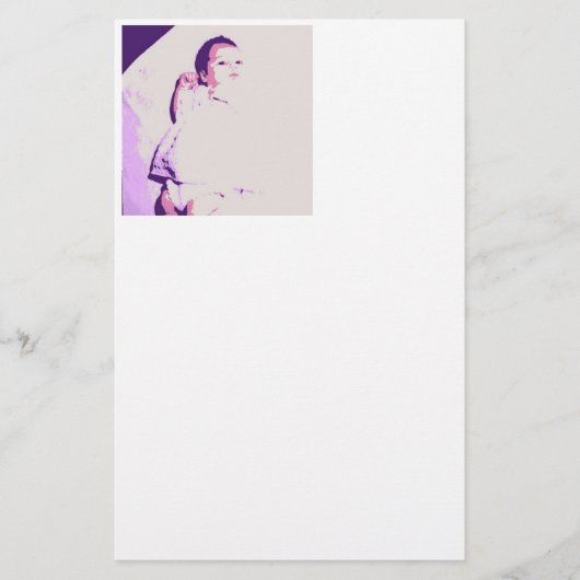 Neues Baby Briefpapier (Vorderseite)