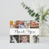 Neues Baby Danke Foto Post Card Postkarte (Stehend Vorderseite)