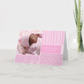 neues Baby Dankeschön Foto Grußkarte Dankeskarte (Vorderseite)