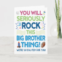 Neues Baby, dass du dieses große Brother-Ding rock