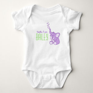 Neues Baby Elefant Begrüßungsbaby Name Shirt