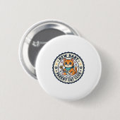 Neues Baby-Eltern-Katze-Katze-Mama-Geschenkidee - Button (Vorne & Hinten)