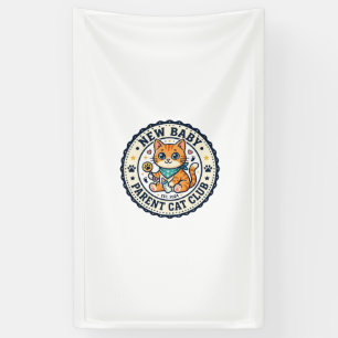 Neues Baby-Eltern-Katze-Katze-Mutter-Geschenkidee  Banner