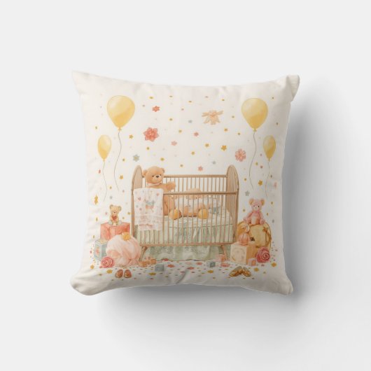 Neues Baby feiern Kissen (Vorderseite)