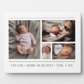 Neues Baby-Foto Fotoplatte (Vorderseite)