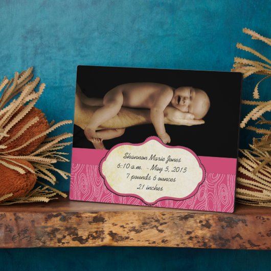 Neues Baby-Foto Fotoplatte (Seite)