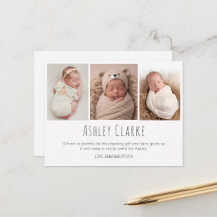 Neues Baby-Foto-Geburtsankündigungskarte Postkarte