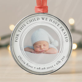 Neues Baby Foto Keepake Erste Weihnachtsfeier Ornament Aus Metall