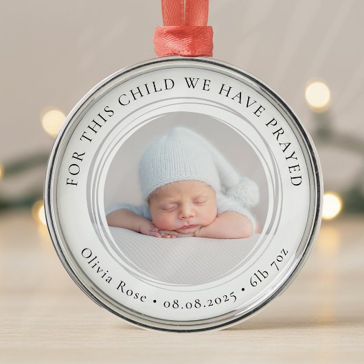 Neues Baby Foto Keepake Erste Weihnachtsfeier Ornament Aus Metall