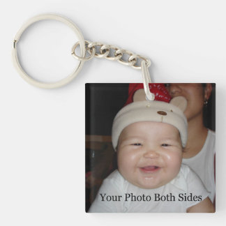 Neues Baby-Foto Schlüsselanhänger