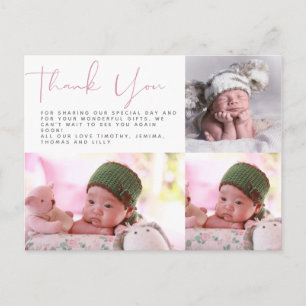 Neues Baby Foto Vielen Dank Karten Modernes Budget