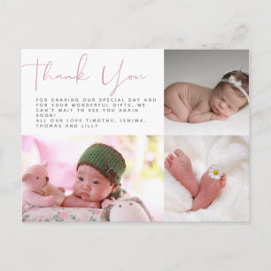 Neues Baby Foto Vielen Dank Karten Modernes Budget