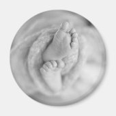 Neues Baby-FOTO Wohngestaltung Keepake zeitlos Magnet (Vorne)