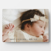 Neues Baby Fotoplatte (Vorderseite)