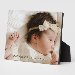 Neues Baby Fotoplatte