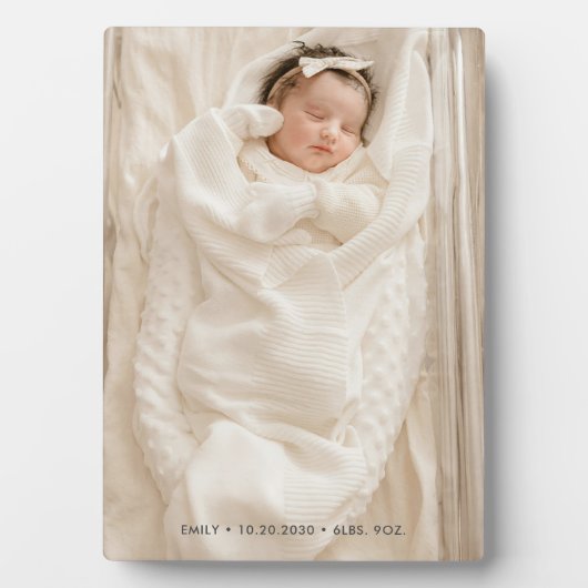 Neues Baby Fotoplatte (Vorderseite)