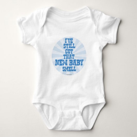 Neues Baby-Geruch-Blau Baby Strampler (Vorderseite)