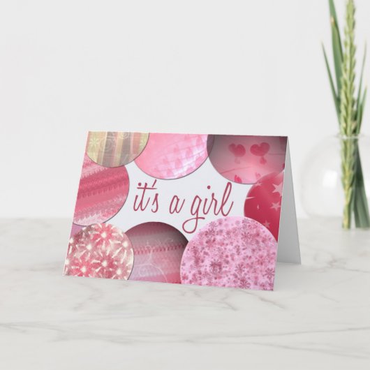 Neues Baby Girl! Ankündigung (Vorderseite)