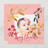 Neues Baby Girl Frohe Weihnachten (Vorne/Hinten)