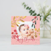 Neues Baby Girl Frohe Weihnachten (Stehend Vorderseite)