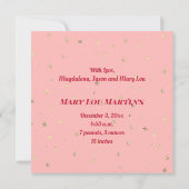 Neues Baby Girl Frohe Weihnachten (Rückseite)